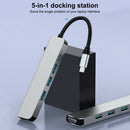 USB C Hub 5 In 1 Type C Adapter 4K HDMI Hub 3 USB 3.0 USB C Ports