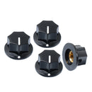 4 Pcs Black Guitar Tone Button Guitar Top Hat Knob for Electric Guitar