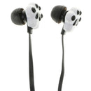 In Ear Wired 3.5 mm Cute Cartoon Animal Earphone Earbuds Headphone black