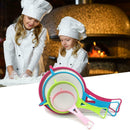 4Pcs Plastic Kitchen Strainer Flour Sieve Sifter Colander Filter Funnel Separate