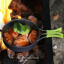 Outdoor 10Pcs Camping Cookware Portable Cooking Equipment Mess Kit Bowls Ba