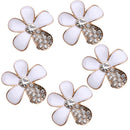10 Alloy Flatback Rhinestone Flower 26mm Embellishments Flatback Scrapbooking