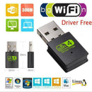 600Mbps 2.4-5ghz USB Dual Band Wireless Adapter WiFi Dongle 802.11 AC Laptop PC.