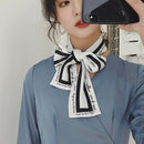 Women's Fashion Ribbon Simulation Silk Scarf Beautiful Solid Design Girl Sc