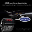 Mini Bluetooth 5.0 FM Transmitter Handsfree Car Kit MP3 Player USB Charger