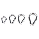 1 Pack M6 304 Stainless Steel Thimble For 1/4" 6mm Diameter Wire Rope