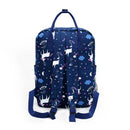 Cute Pony Print Backpack Women Casual Rucksack Girl Schoolbag (Dark Blue)