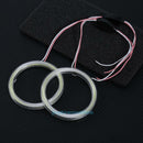 2Pcs 80mm Car LED Lights COB Angel Eyes Circle White Fog Driving Lamp