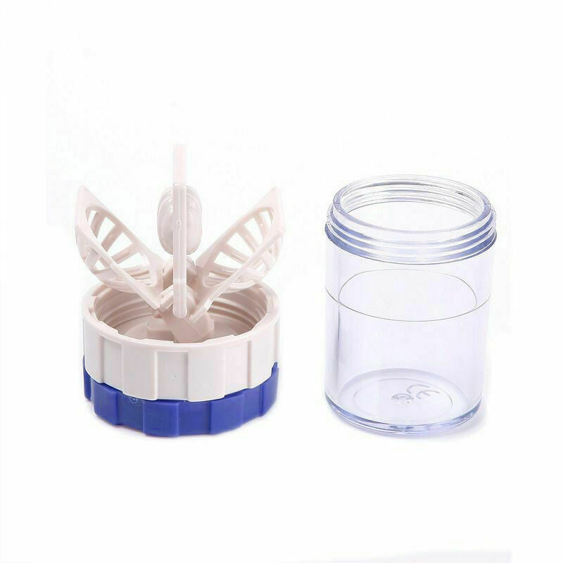 New Plastic Minin Manually Contact Lens Cleaner Washer Case F7S1 Lenses Cle D1Z1