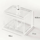 Qtip Holder - Q Tip Cotton Pad Dispenser Makeup Holder Container Organizer