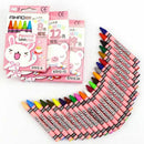Creative Cartoon 24 Colors Non-Toxic Crayon Oil Painting Stick Kids Student