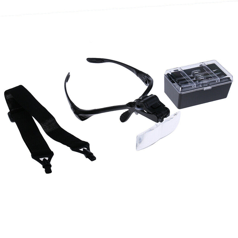 1.0/1.5/2.0/2.5/3.5X Lens Glasses Magnifier Lens with LED Illuminated Light