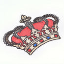 Golden Crown Sequins Beads Patch for stickers T-shirt jacket Sew on Applique TO