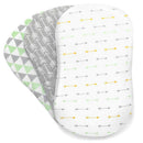 3PC Soft Baby Bassinet Set Cradle Fitted Sheets for Mattress Pads Sleeper Cover