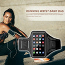 Outdoor Running Phone Holder Armband Case Sports Jogging Wrist Band (Grey) A