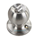 Stainless Rotation Round Door Knobs Handle Entrance Passage Lock With Key Set