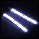 2x 10cm 12V White 6 LED 5630 SMD Strip Lights For Car Boat Motor Van Waterp