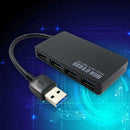 4-Port USB 3.0 Hub 5Gbps Portable Compact for PC Laptop Notebook Desktop