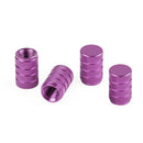Purple Aluminum Car Tyre Air Valve Caps Bicycle Tire Valve Cap Car Wheel Styling