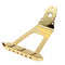 Golden Zinc Alloy Tailpiece Bridge for Jazz Bass Guitars Luthier Supply