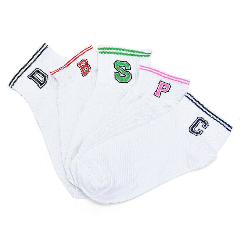 Women Paragraph letter Comfo rtable Cotton Sock Slippers Short Ankle Socks OZ
