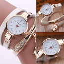 Fashion Luxury Rhinestone Bracelet Women Top Quartz Casual Watch White A
