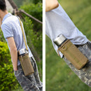 Nylon Water Bottle Pouch Canteen Cover Outdoor Travel Kettle Bag 1.5L