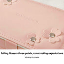 Earrings Storage Box 2 Layers PU Leather Jewelry Display Case (Light Pink)