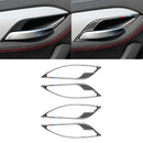 Carbon Fiber Door Handle Bowl Frame for BMW E84 X1 11-15 Tricolor Stripes