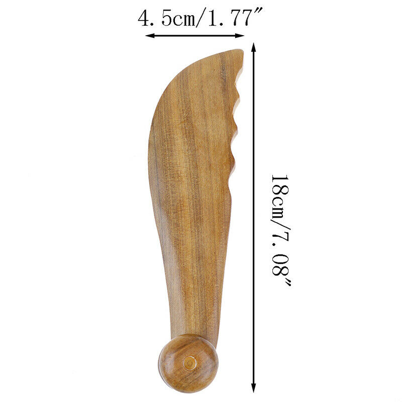 Wooden Gua-Sha Scraping Massage Board Trigger Stick Point Massager AcupunctureJR