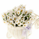 12Pcs Mini Calla Artificial Flower Bouquet Wedding Decoration DIY Wreath Gi