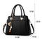 Women Handbags Ladies Purses Satchel Shoulder Bags Tote Bag(Black) Y5F6