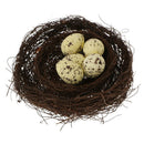 Pack of 5pcs Artificial Speckled Bird Eggs for Crafting,Favors,Embellishing