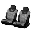 Butterfly Car Seat Covers PU Leather Auto Seat Protector (2 Set Grey) A