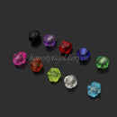 Fashion Charm Bicone Acrylic Beads Spacer 4mm Mixed Colors 200 Pcs Wholesale