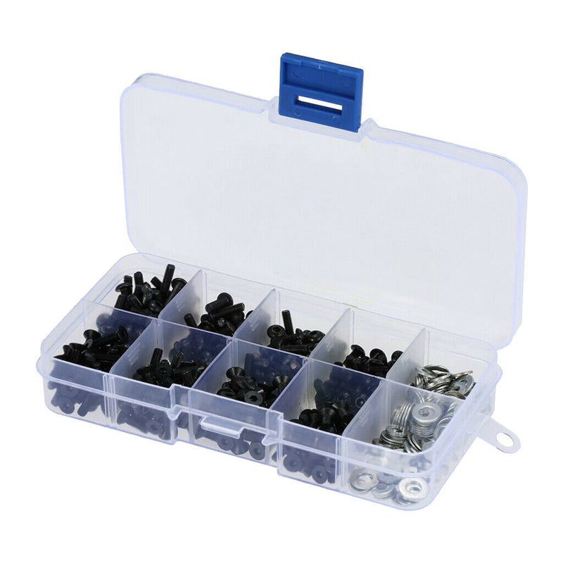 180PCS Screws Box Repair Accessories for HSP Redcat SCX10 HPI 1/10 RC Car,M3