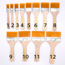 12Pcs Wooden Oil Painting Brush Artist Acrylic Panit Tool Kit Art Supply Sets