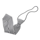 Hot Boys Kids Elastic Strap Tie Necktie Vertical Stripe Black + White
