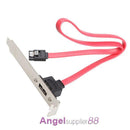 Computer Case Baffle Internal SATA to ESATA External PCI Slot Cable Bracket