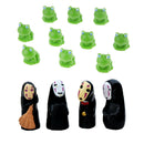 14pcs No Face Men & Mini Frog Micro Landscape DIY Bonsai Flowerpot Decoration