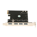 Laptop 4-Port 5Gbps USB 3.0 to PCI-E Card PCI Express Expansion Card Adapter