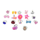 1Box Little Girl Jewel Rings Adjustable, Girl Pretend Play and Dress Up Rings