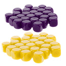 50 Pieces Opaque Blank Dice D6 for D&D RPG MTG Party Games Purple + Yellow