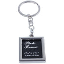 Metal Photo Frame Keychains Key Ring Gift,Rectangular shape
