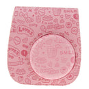 Photo Camera Leather Case Bag Cover for   Polaroid Mini 8 Instax Pink