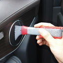 Microfiber Cleaner Brush for Car AC Vent Home Window Blind Keyboard (Grey)