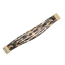 Fashion Animal Leopard-Print Bracelet Wrap Bracelet For Alloy Tube Multilay N2U2