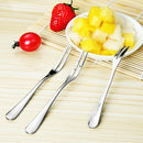 5x Cocktail Dessert Fork Tasting Stainless Steel Appetizer Cake Fruit Forks EAO
