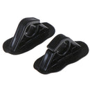 2Pcs PVC Oar Paddle Stand Holder Hook Buckle for Boat Canoe Kayak Rubber Din Cy