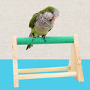Wooden Parrots Perch Tabletop Grinding Bird
